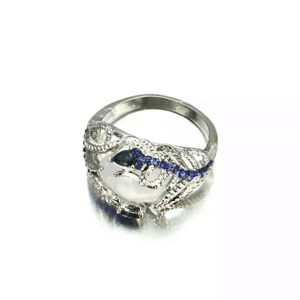 Huge Moonstone 925 Silver Ring - image 3